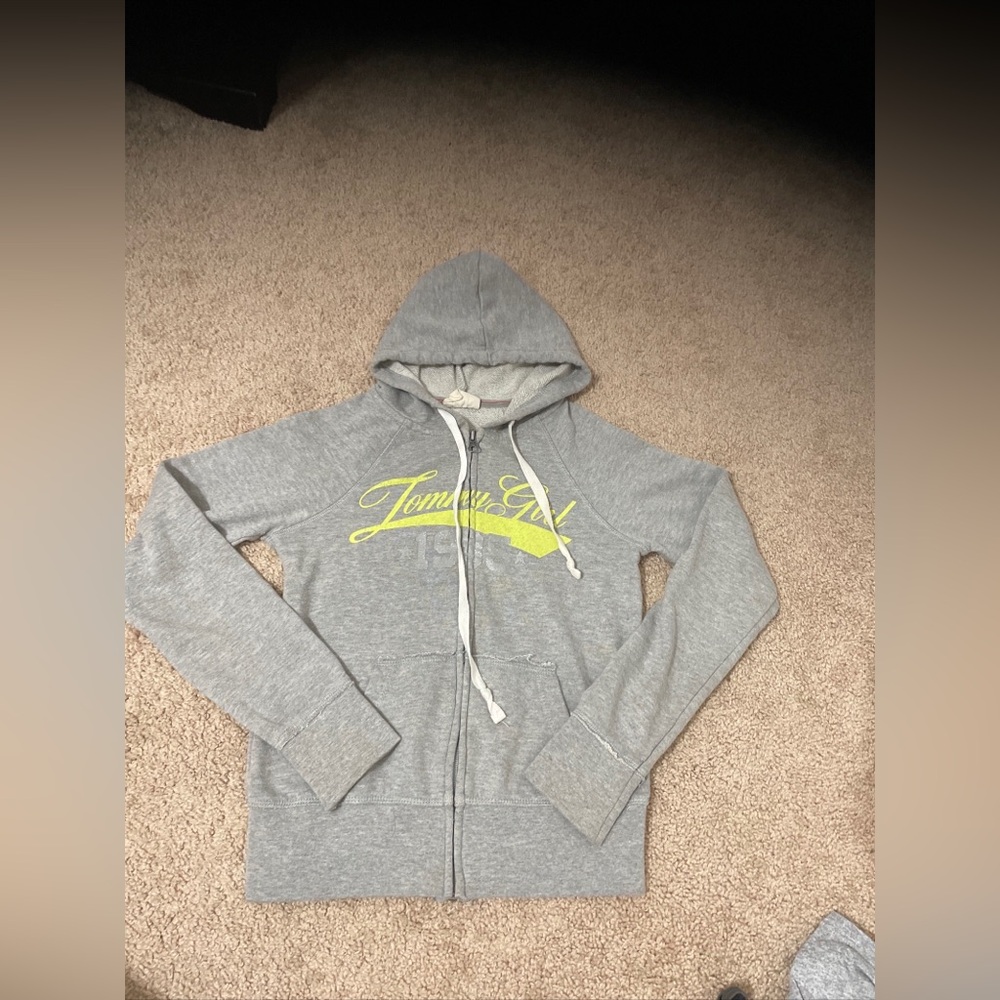 Tommy girl zipped sweater
